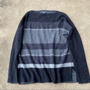 Vince Striped Wool Cashmere Sweater